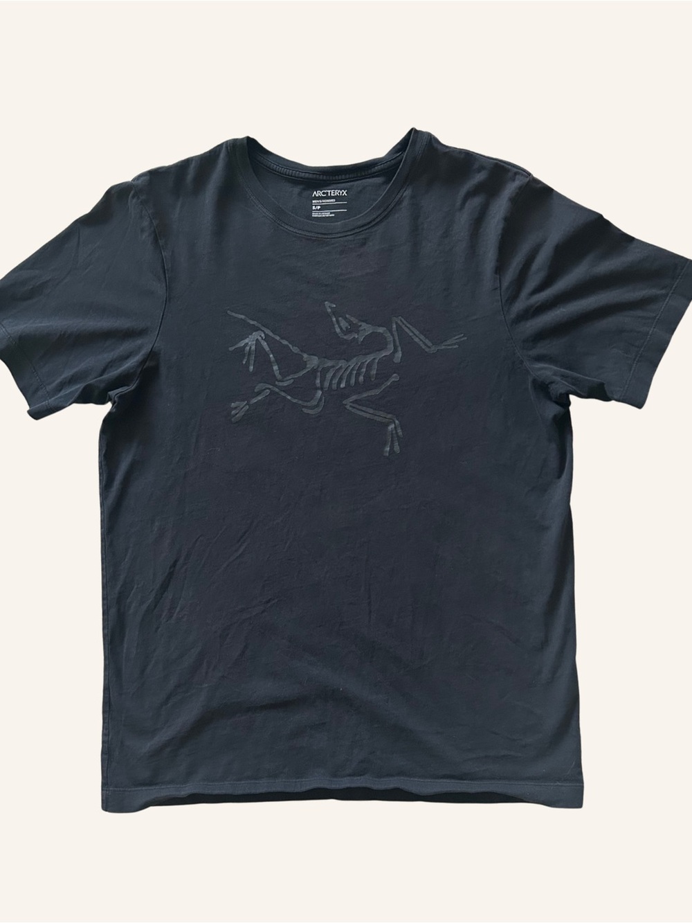 Arc'teryx Men's Black Logo Crew Neck T-Shirt Size Small Cotton